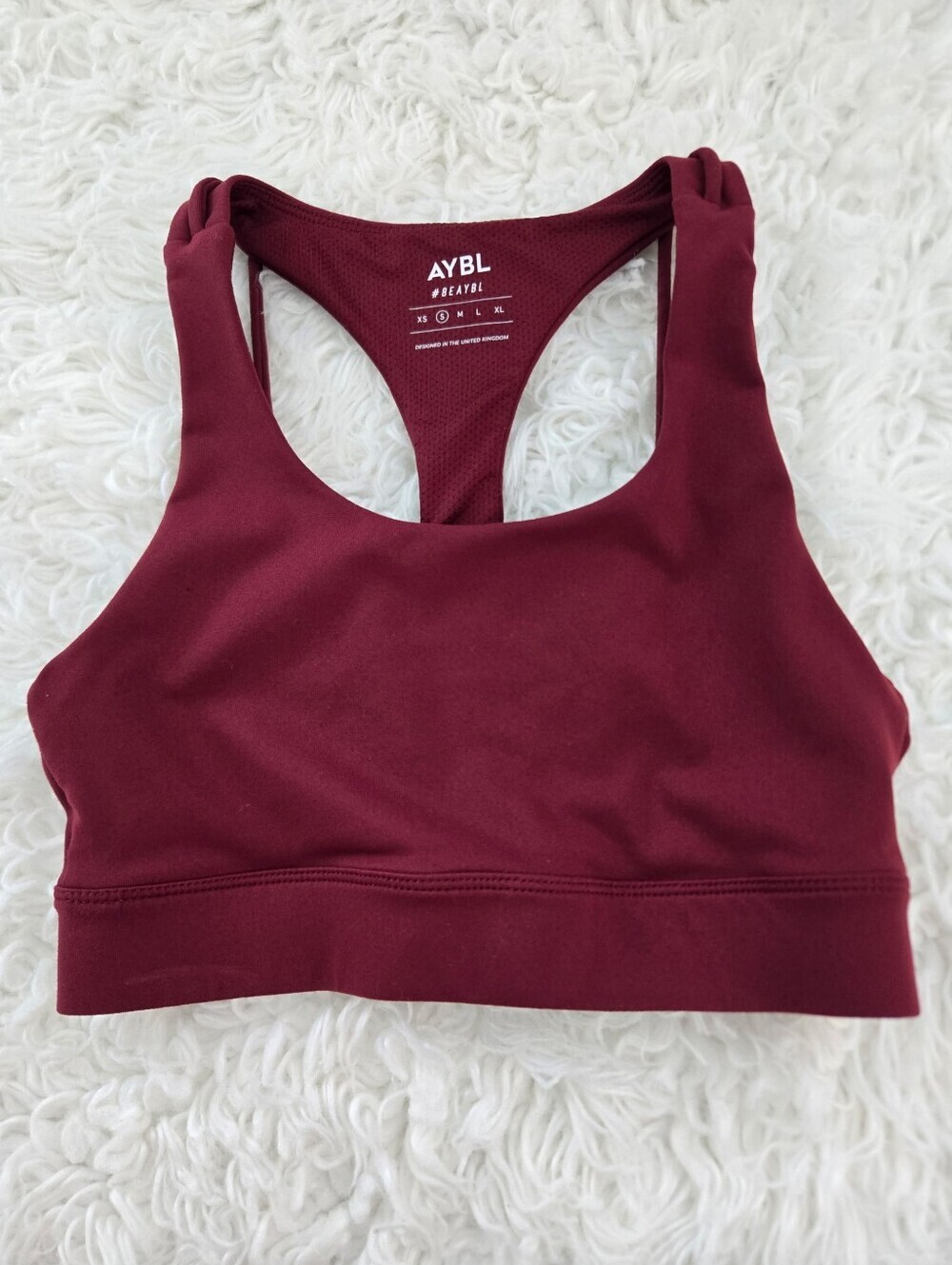 AYBL Core Bra Mauve Wine Size Small. Good preowned condition.
